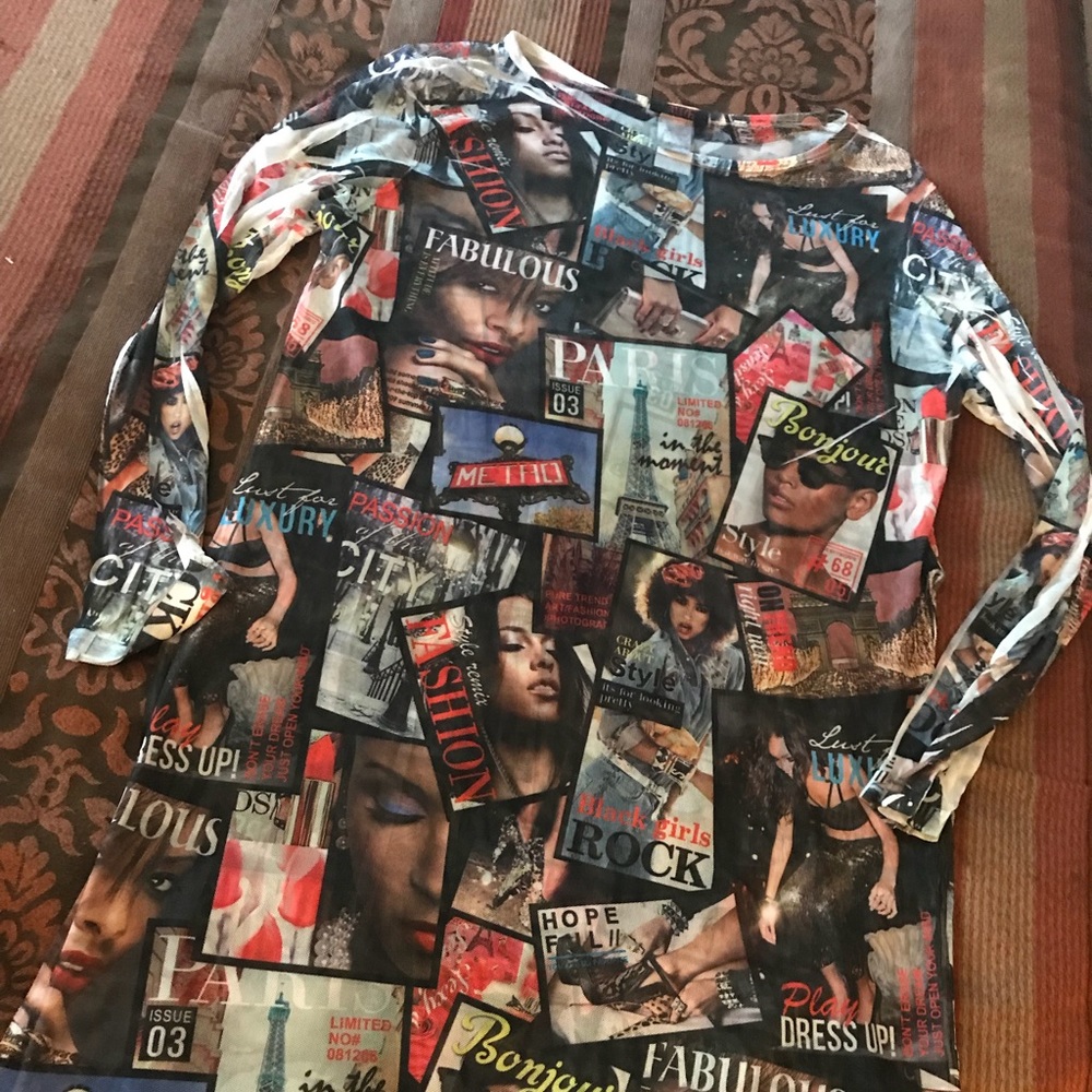 Fashion Sheer Top (2X) & - Picture 1 of 5